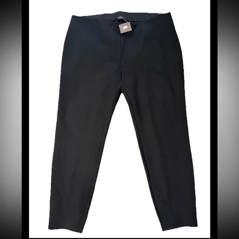 J. Jill Womens Black Stretch Ponte Pants Pull On Sz 2X NWT